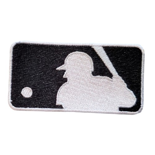 Mlb logo patch black - mlb, and