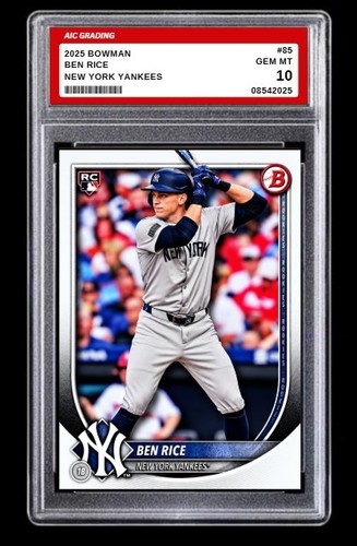 2025 bowman ben rice rookie - ben,